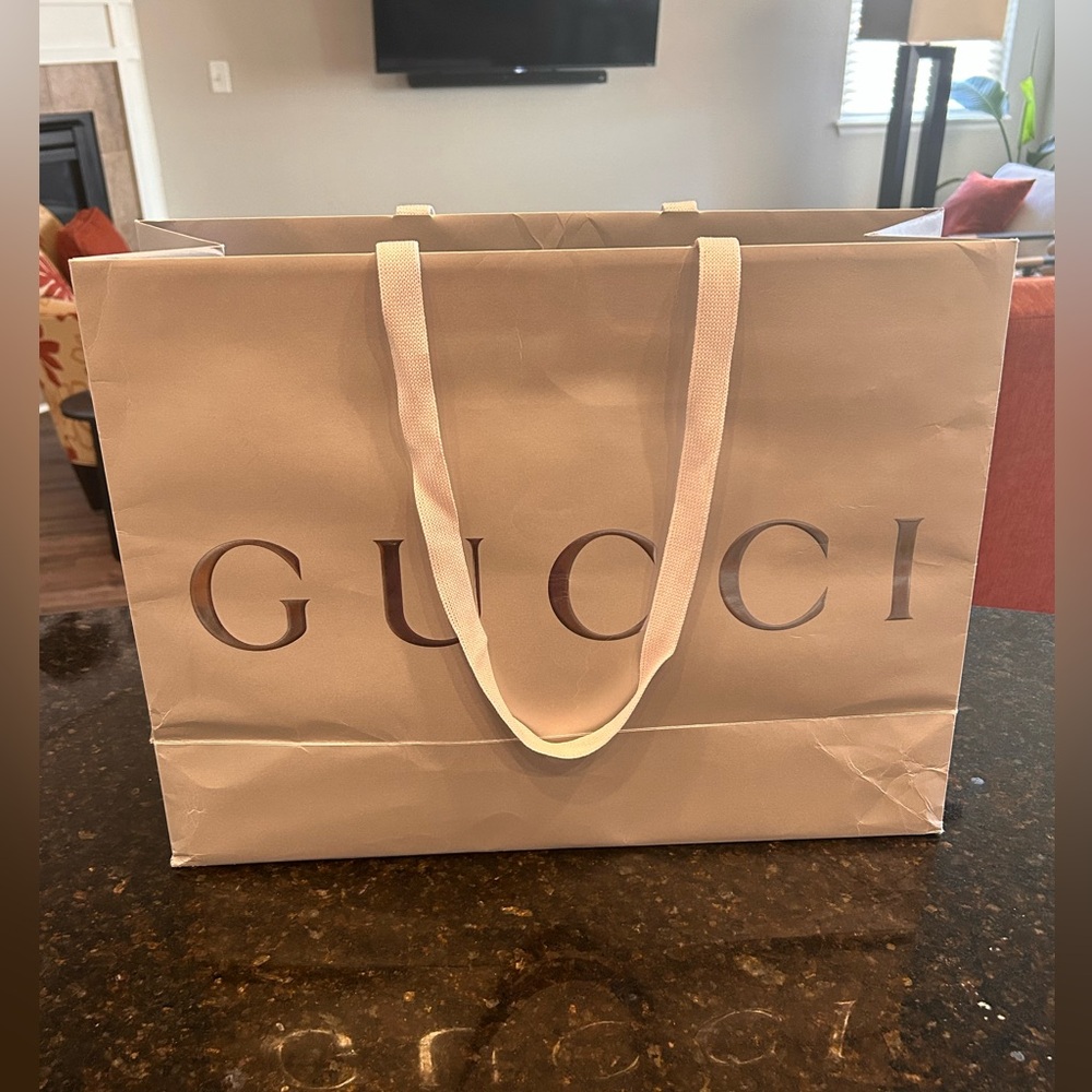 Large Gucci Shopping Back with Fabric Handles